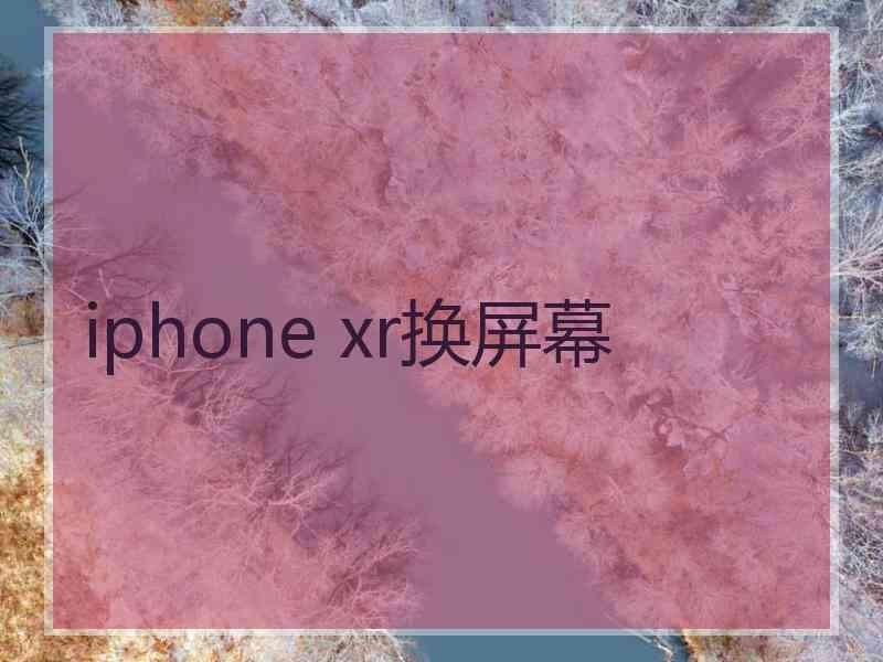 iphone xr换屏幕