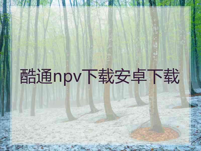 酷通npv下载安卓下载