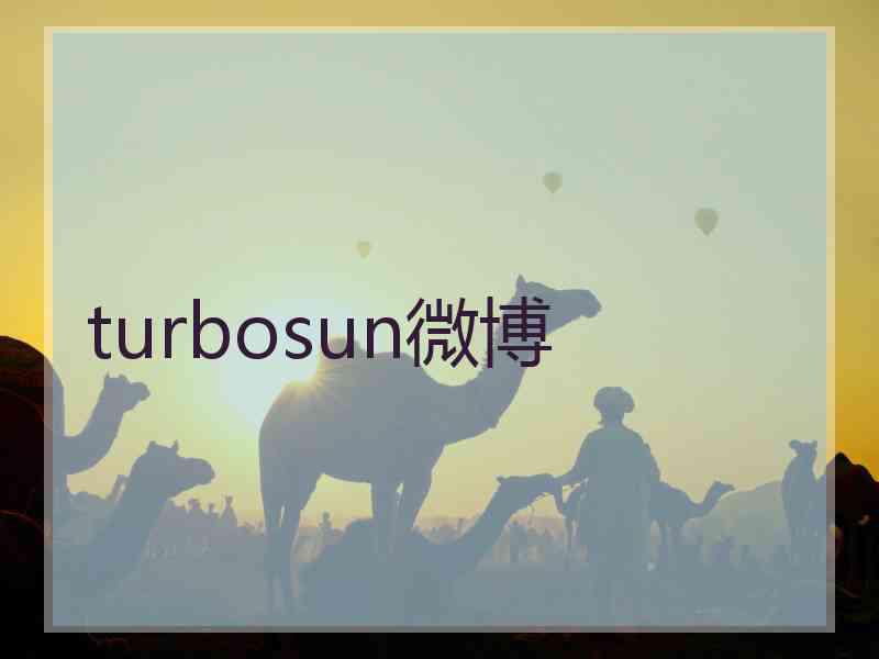 turbosun微博