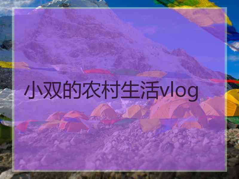 小双的农村生活vlog