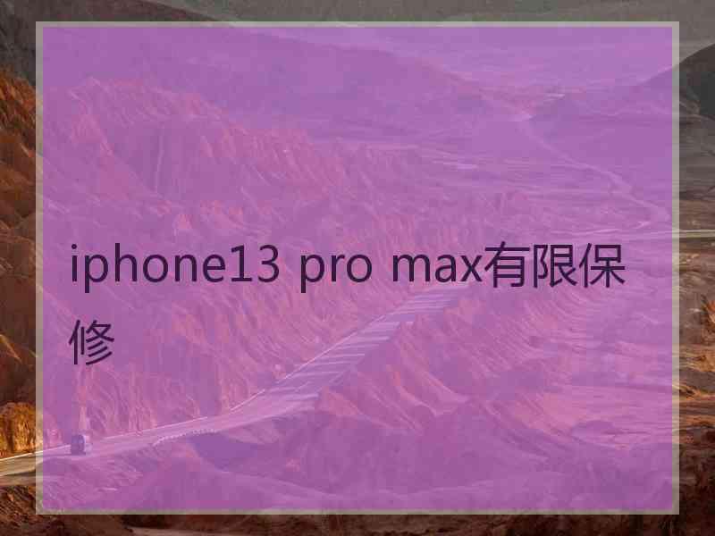 iphone13 pro max有限保修