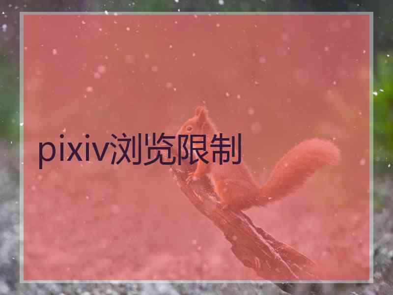 pixiv浏览限制