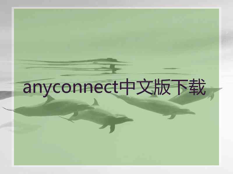 anyconnect中文版下载