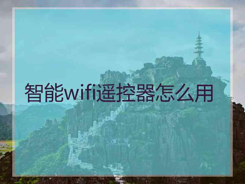 智能wifi遥控器怎么用