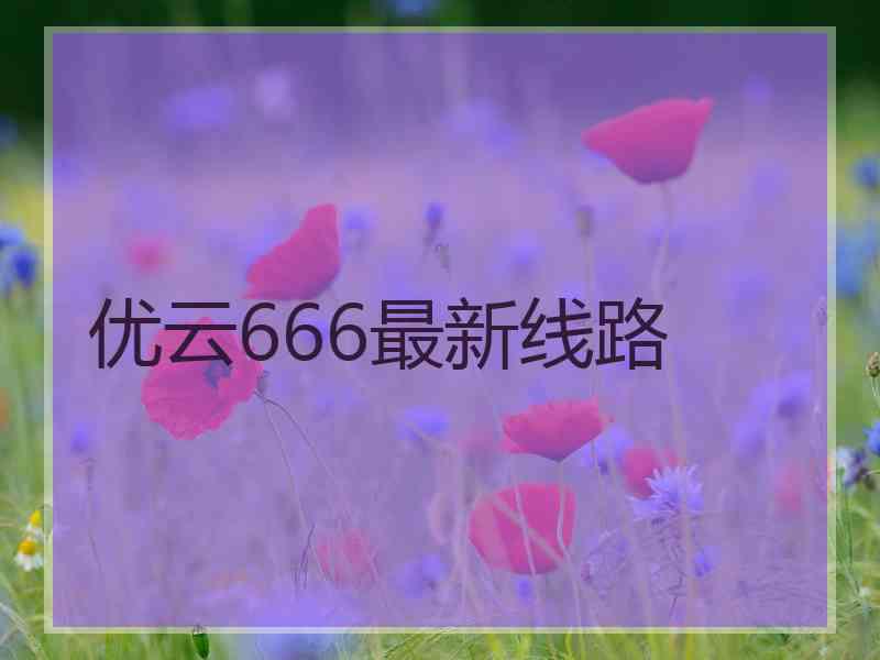 优云666最新线路