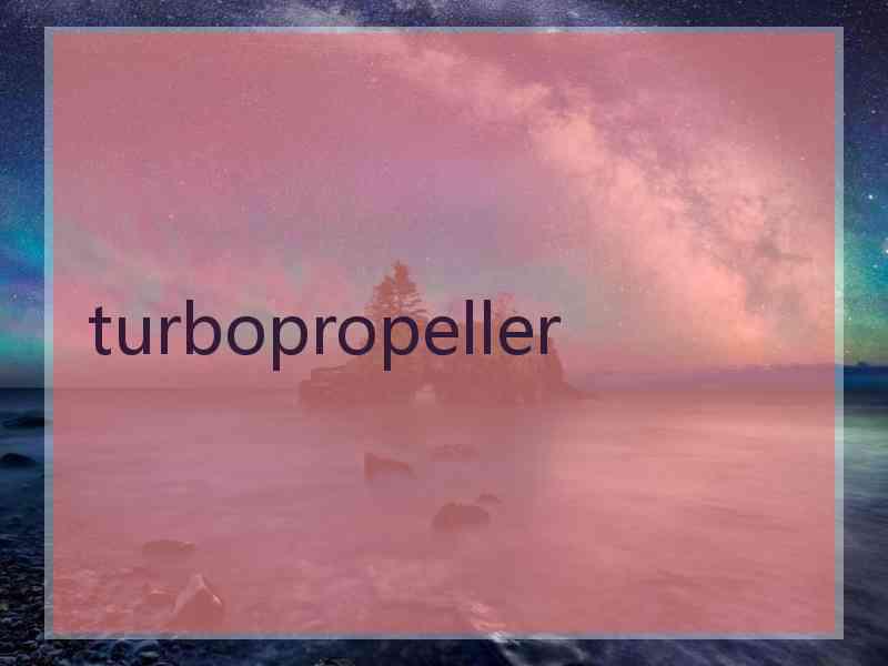 turbopropeller