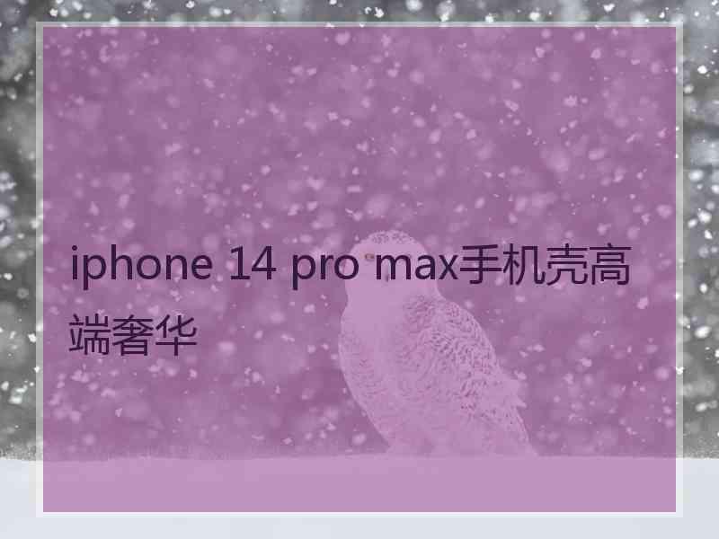 iphone 14 pro max手机壳高端奢华