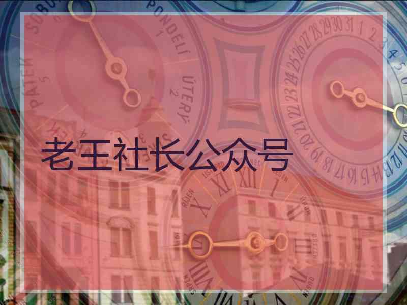 老王社长公众号