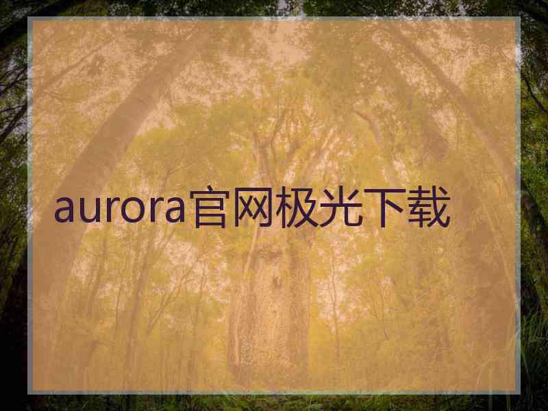 aurora官网极光下载