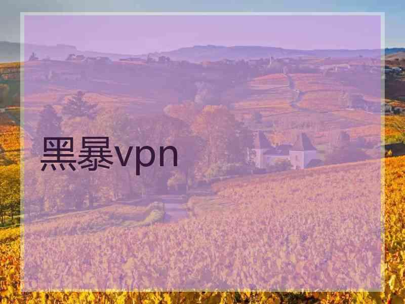 黑暴vpn