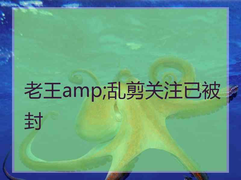 老王amp;乱剪关注已被封