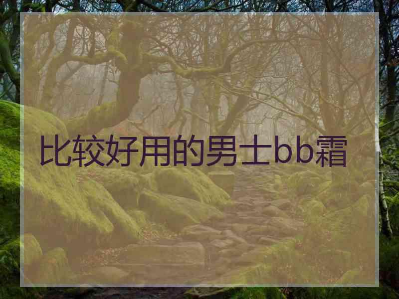 比较好用的男士bb霜