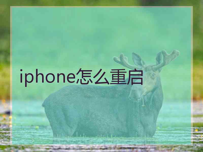 iphone怎么重启