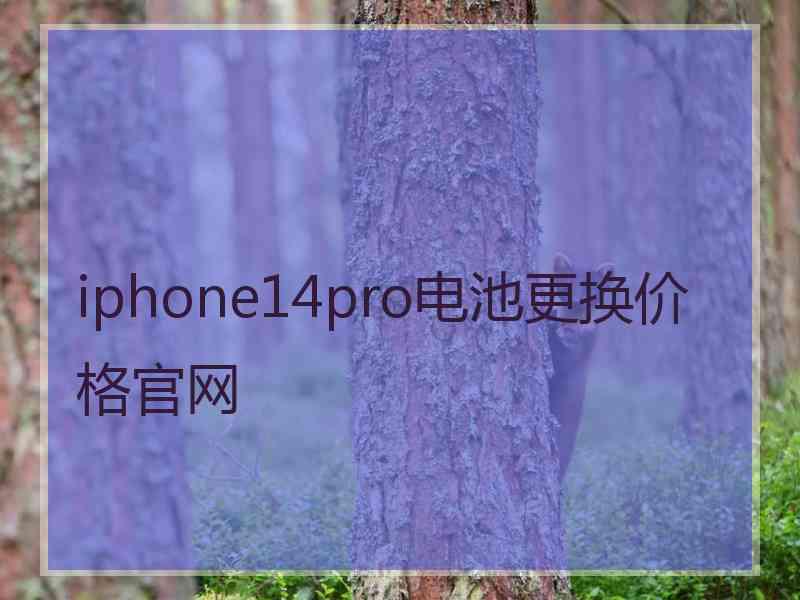 iphone14pro电池更换价格官网