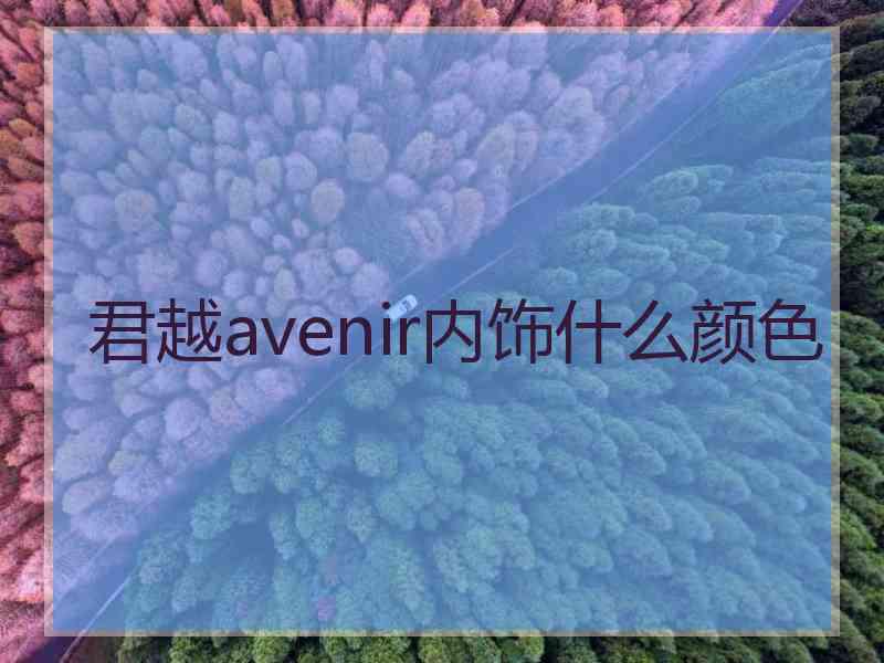 君越avenir内饰什么颜色