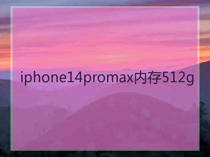 iphone14promax内存512g