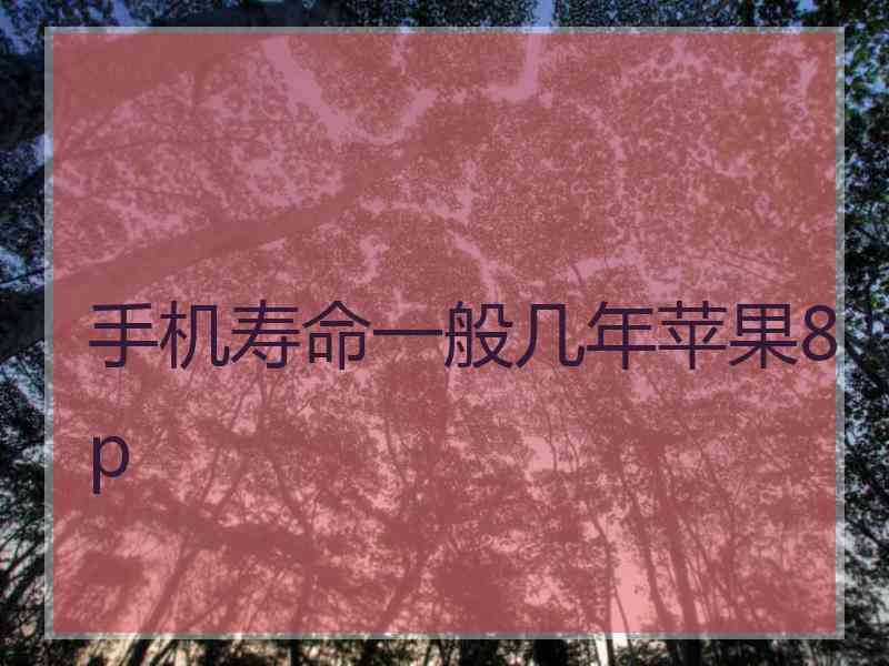 手机寿命一般几年苹果8p