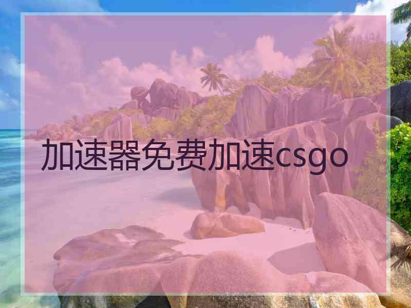 加速器免费加速csgo