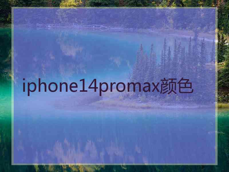 iphone14promax颜色