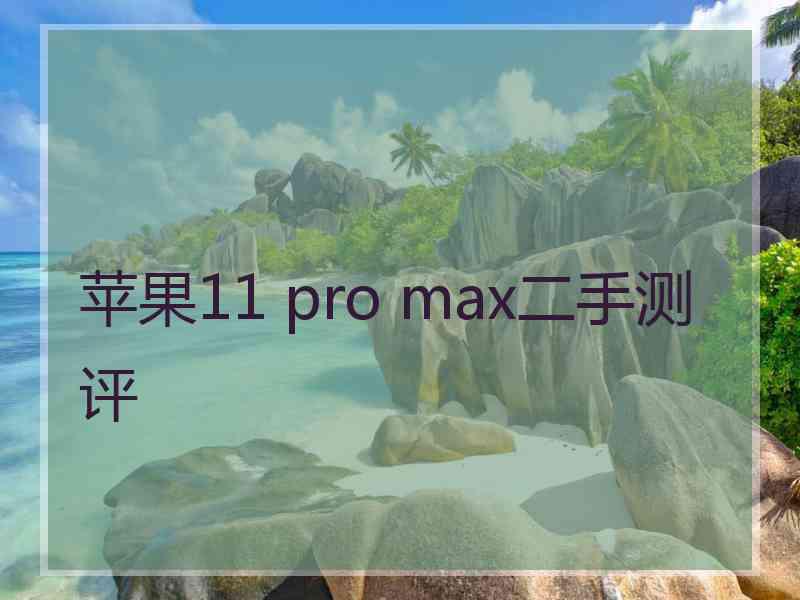 苹果11 pro max二手测评