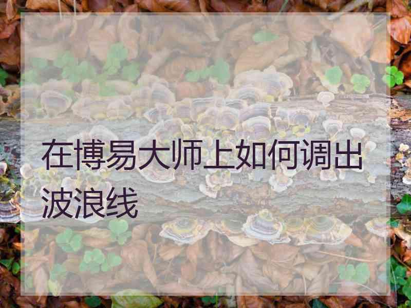 在博易大师上如何调出波浪线