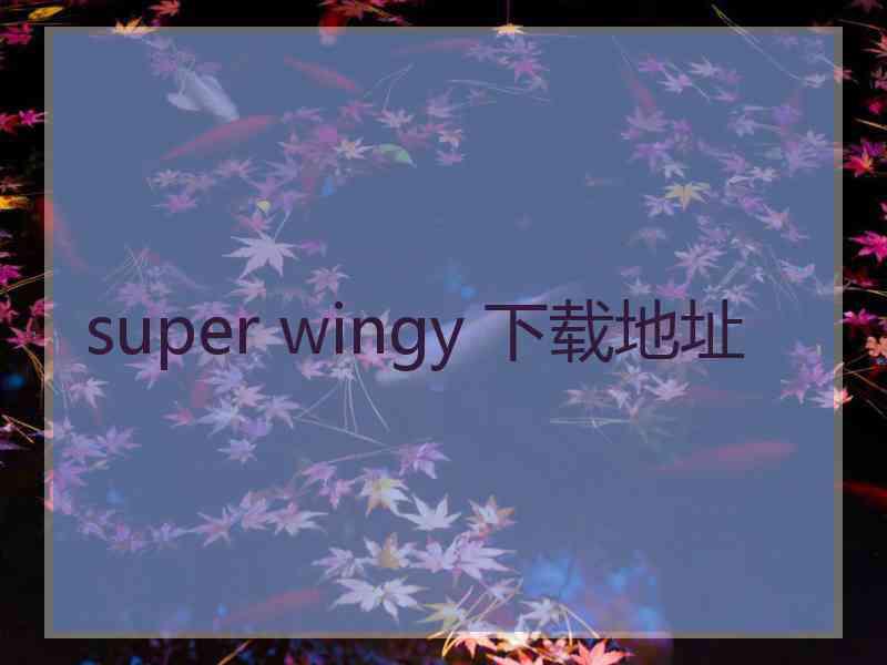 super wingy 下载地址