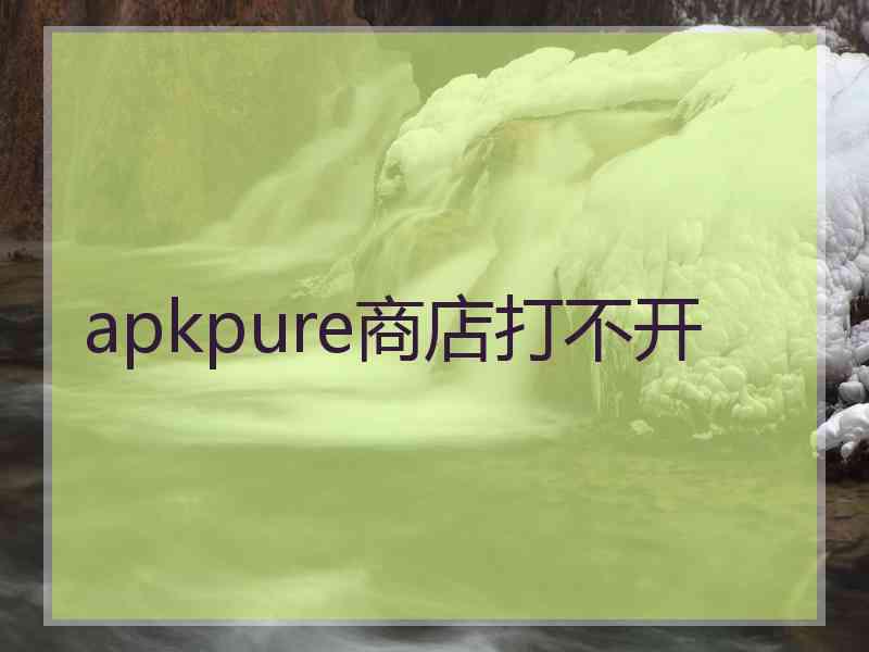 apkpure商店打不开