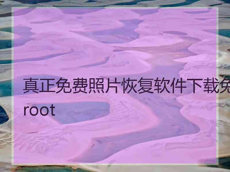 真正免费照片恢复软件下载免root