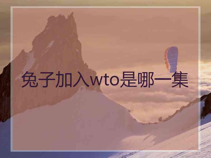 兔子加入wto是哪一集