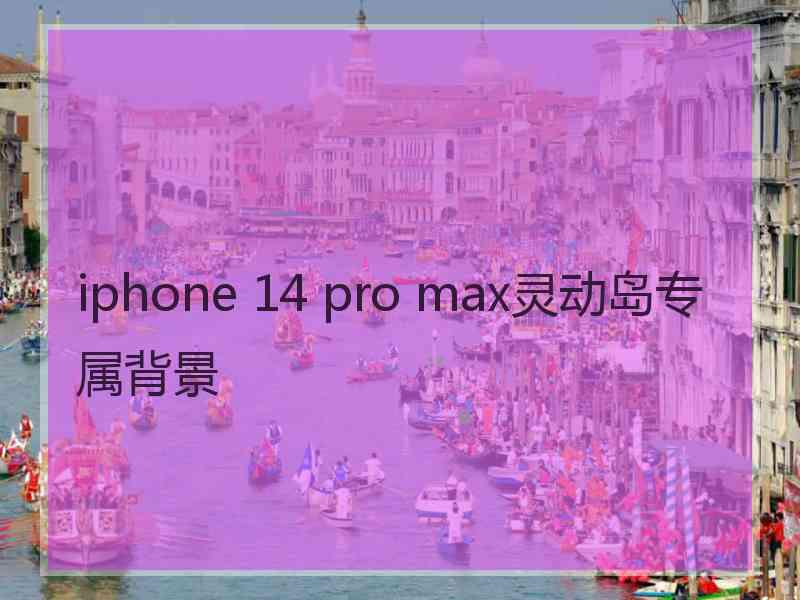 iphone 14 pro max灵动岛专属背景