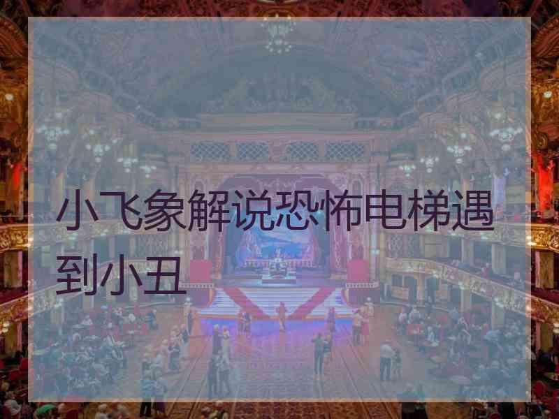 小飞象解说恐怖电梯遇到小丑