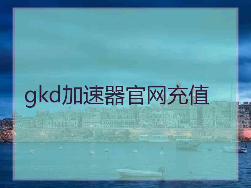 gkd加速器官网充值