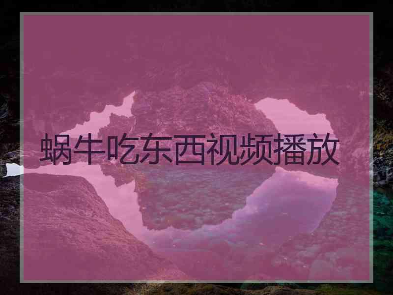 蜗牛吃东西视频播放