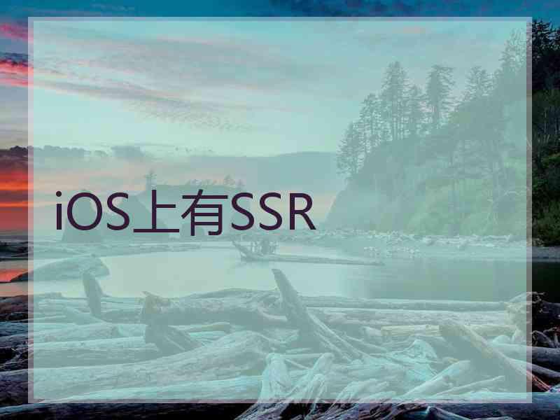 iOS上有SSR