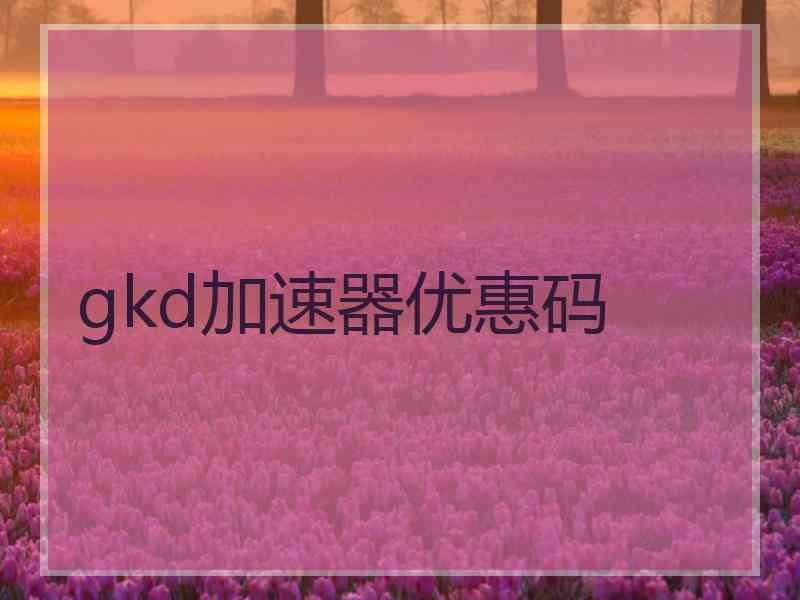 gkd加速器优惠码