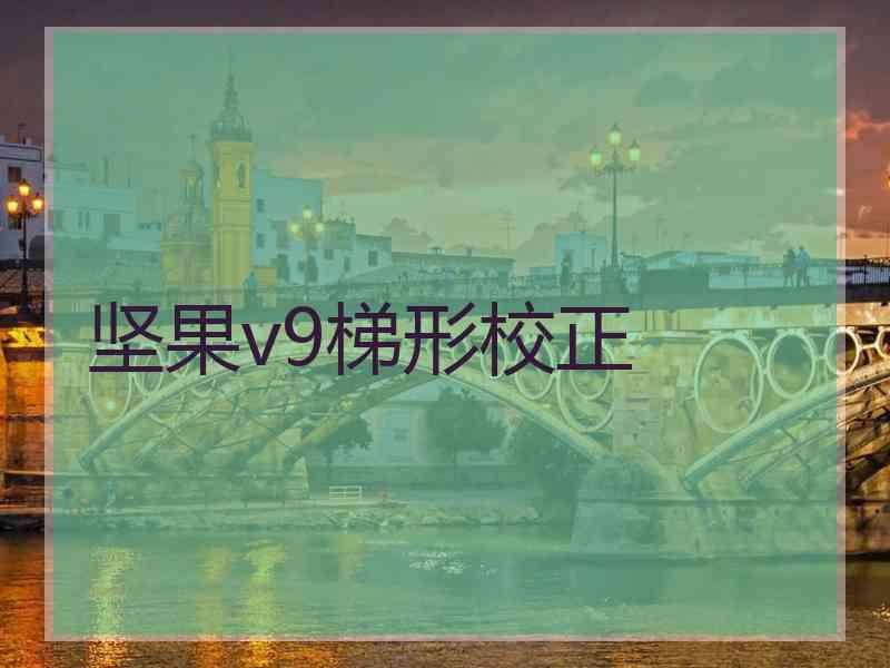 坚果v9梯形校正