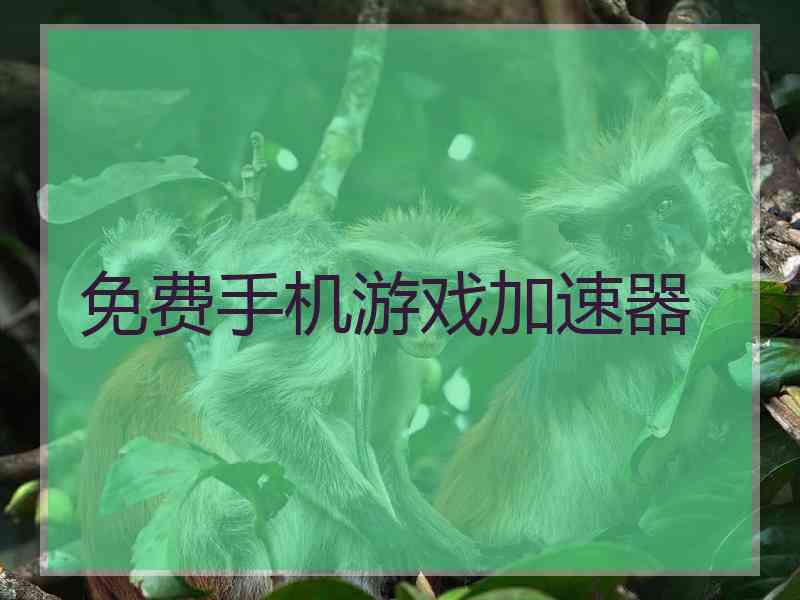 免费手机游戏加速器