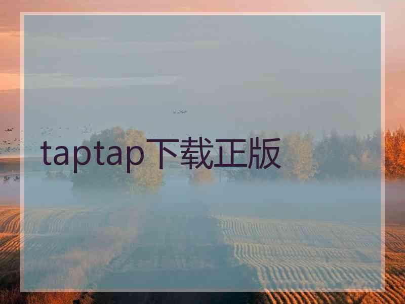 taptap下载正版