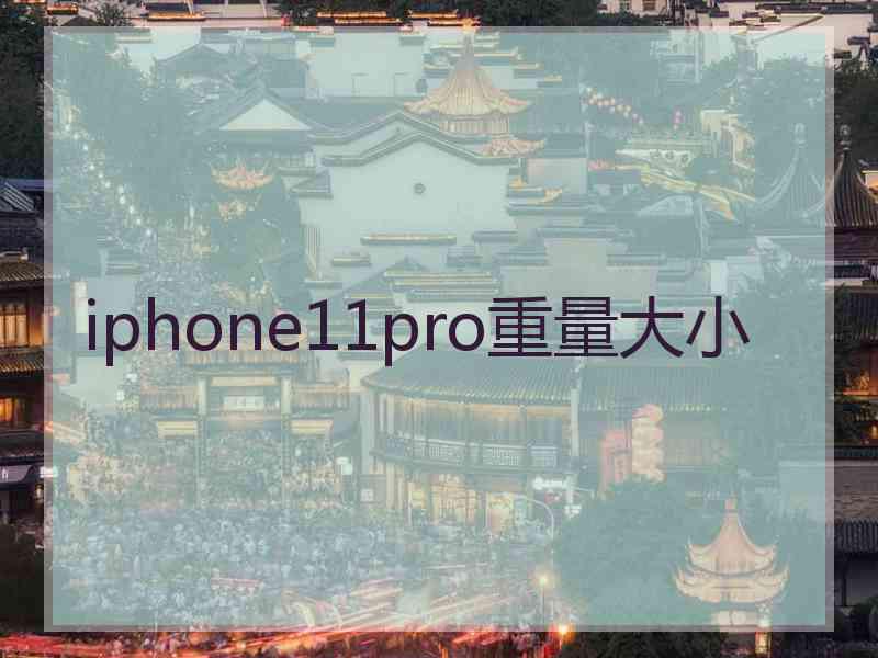 iphone11pro重量大小