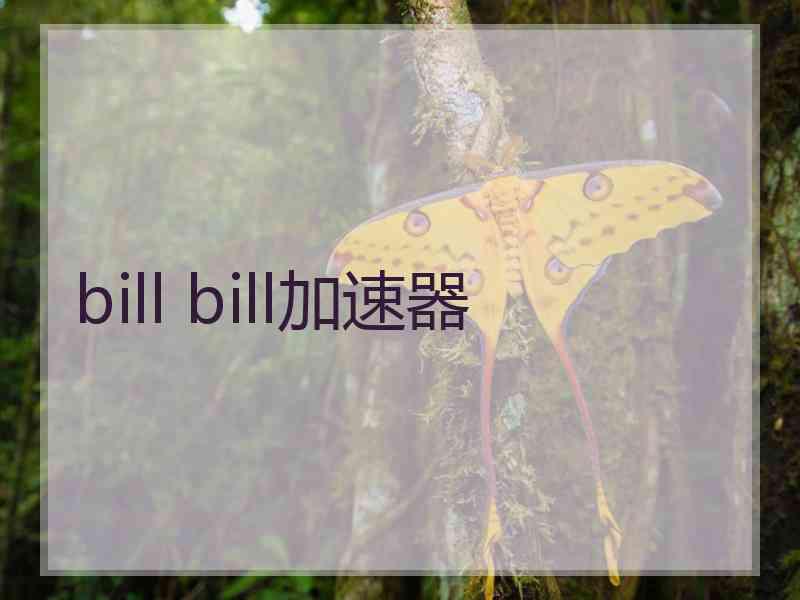 bill bill加速器