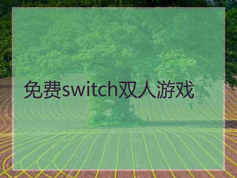 免费switch双人游戏