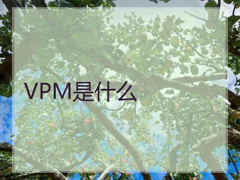 VPM是什么