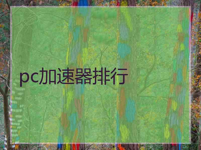 pc加速器排行