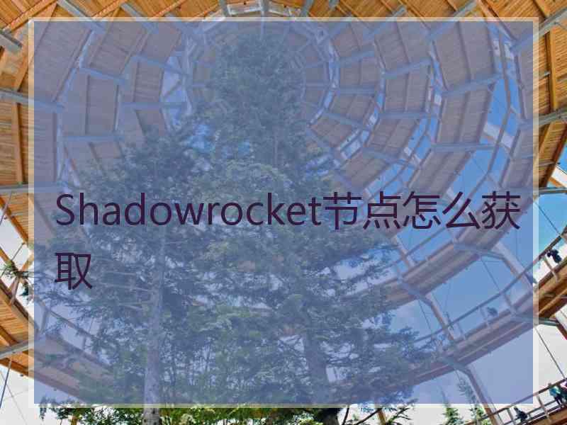 Shadowrocket节点怎么获取