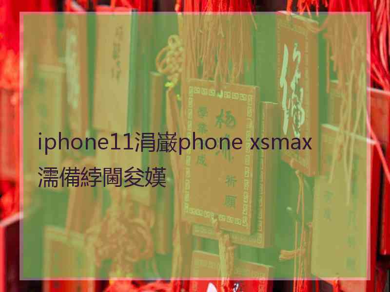 iphone11涓巌phone xsmax濡備綍閫夋嫨