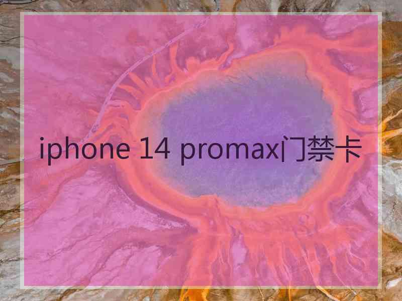 iphone 14 promax门禁卡