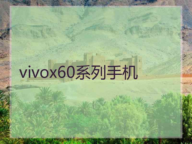 vivox60系列手机