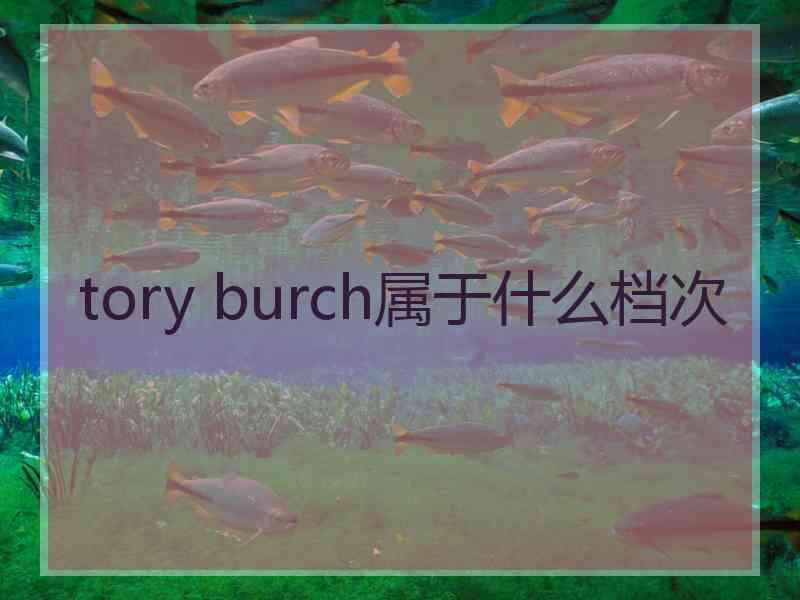 tory burch属于什么档次