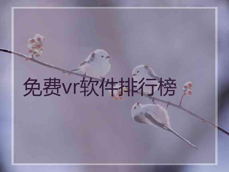 免费vr软件排行榜