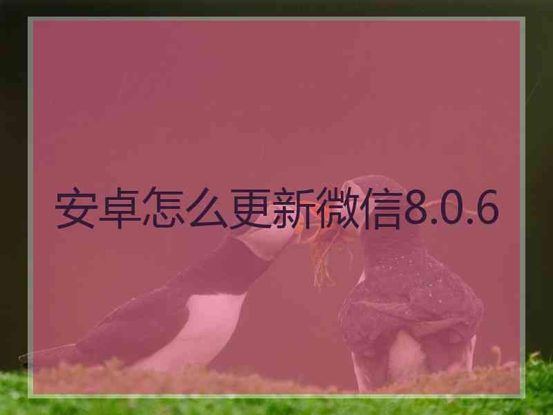 安卓怎么更新微信8.0.6